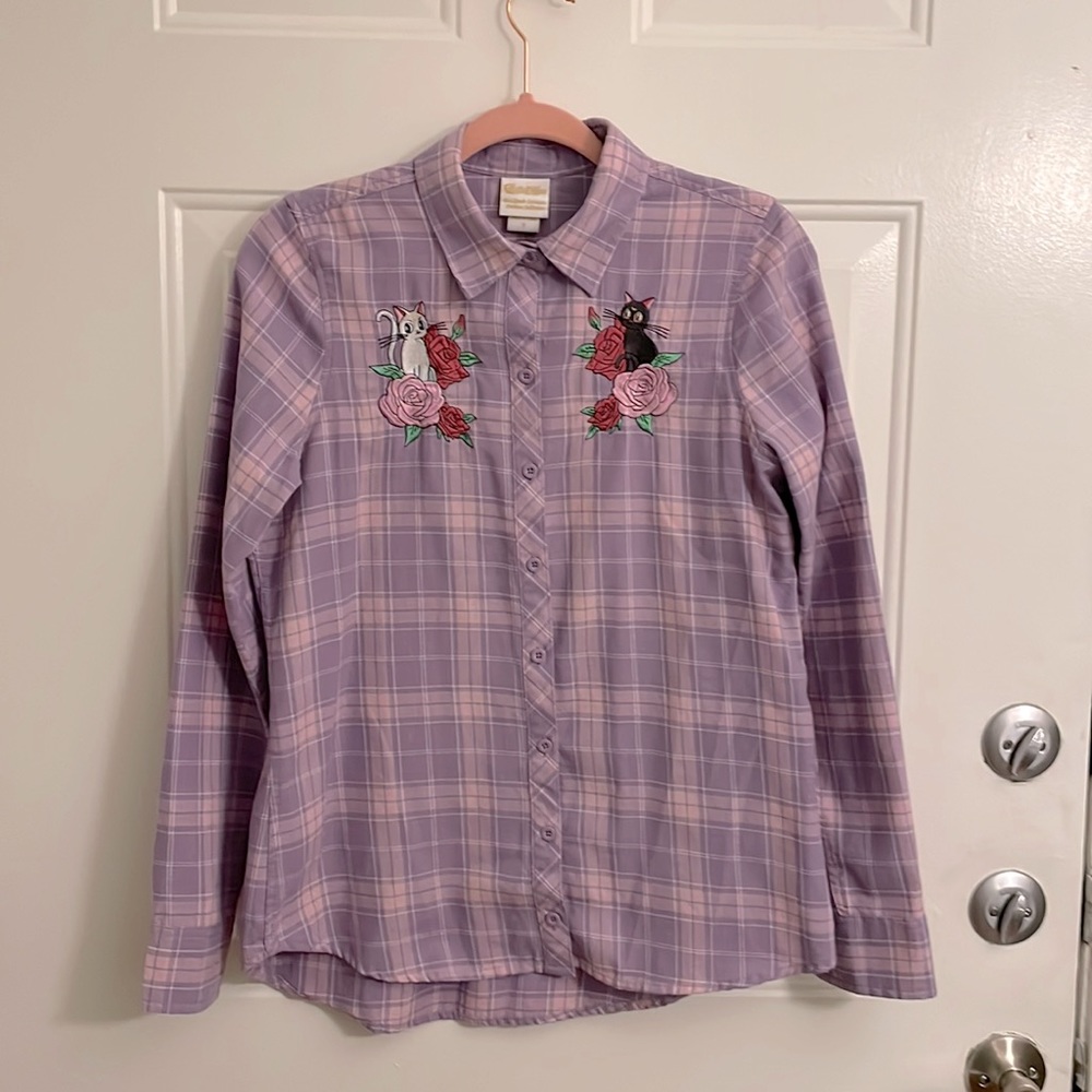 Sailor Moon Box Lunch Exclusive Purple Flannel Button Down